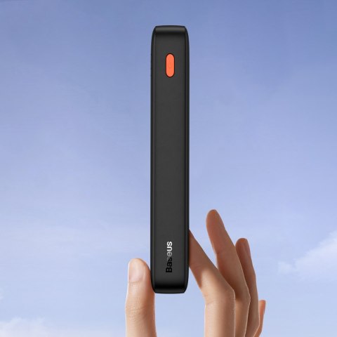 Powerbank 20000mAh Airpow 20W z kablem USB-A - USB-C 50cm - czarny Powerbank 20000mAh Airpow 20W z kablem USB-A - USB-C 50cm - czarny
