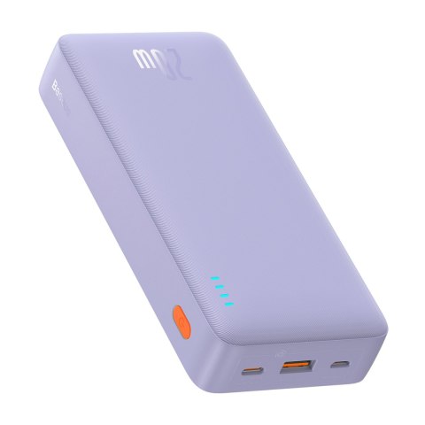 Powerbank 20000mAh Airpow Fast Charge 20W z kablem USB USB-C 50cm - fioletowy Powerbank 20000mAh Airpow Fast Charge 20W z kablem USB USB-C 50cm - fioletowy