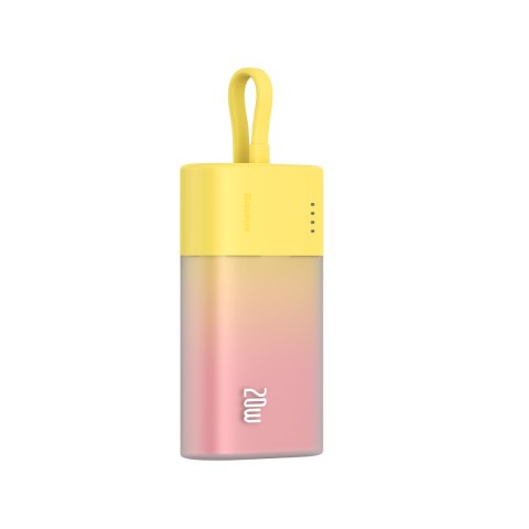 Powerbank Popsicle 5200mAh 20W z kablem Lightning 60W/20V/3A/30cm - zółto-różowy Powerbank Popsicle 5200mAh 20W z kablem Lightning 60W/20V/3A/30cm - zółto-różowy