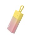 Powerbank Popsicle 5200mAh 20W z kablem Lightning 60W/20V/3A/30cm - zółto-różowy