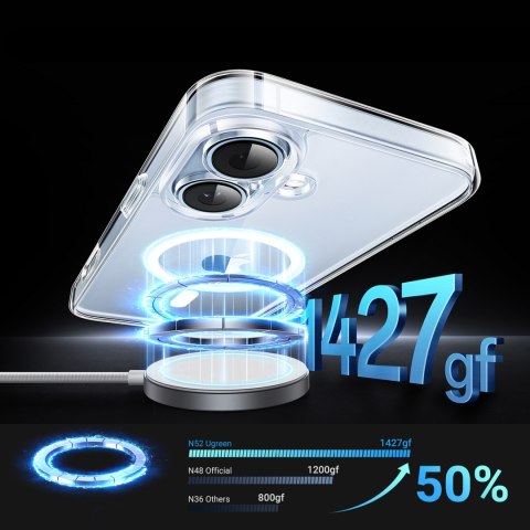 Etui case Classy Clear Magnetic na iPhone 16 Plus - przezroczyste Etui case Classy Clear Magnetic na iPhone 16 Plus - przezroczyste