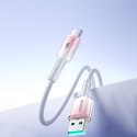 Kabel przewód Crystal-Clear Series 3A USB-A - USB-C 1.2m - biały