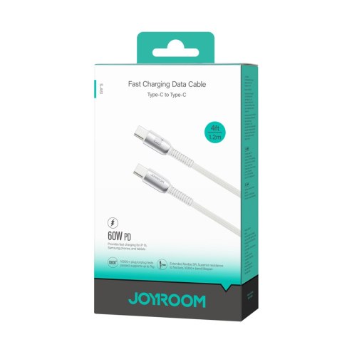 Kabel przewód Cutting-Edge Series 60W USB-C - USB-C 1.2m - szary Kabel przewód Cutting-Edge Series 60W USB-C - USB-C 1.2m - szary