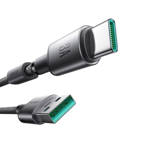 Kabel przewód USB-A - USB-C z organizerem uchwytem magnetycznym 1.2m - szary Kabel przewód USB-A - USB-C z organizerem uchwytem magnetycznym 1.2m - szary