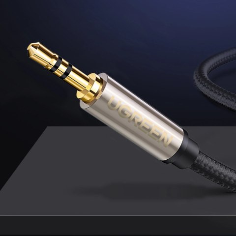 Kabel przewód audio TRS mini jack 3.5mm - jack 6.35mm 3m - szary Kabel przewód audio TRS mini jack 3.5mm - jack 6.35mm 3m - szary