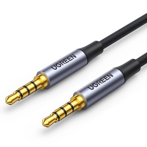 Kabel przewód audio mini jack 3.5mm - mini jack 3.5mm 1m - szary Kabel przewód audio mini jack 3.5mm - mini jack 3.5mm 1m - szary