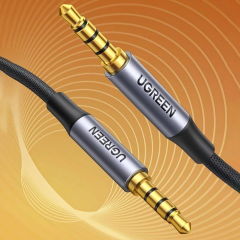 Kabel przewód audio mini jack 3.5mm - mini jack 3.5mm 1m - szary Kabel przewód audio mini jack 3.5mm - mini jack 3.5mm 1m - szary