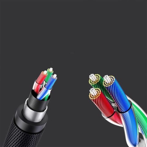 Kabel przewód audio mini jack 3.5mm - mini jack 3.5mm 1m - szary Kabel przewód audio mini jack 3.5mm - mini jack 3.5mm 1m - szary
