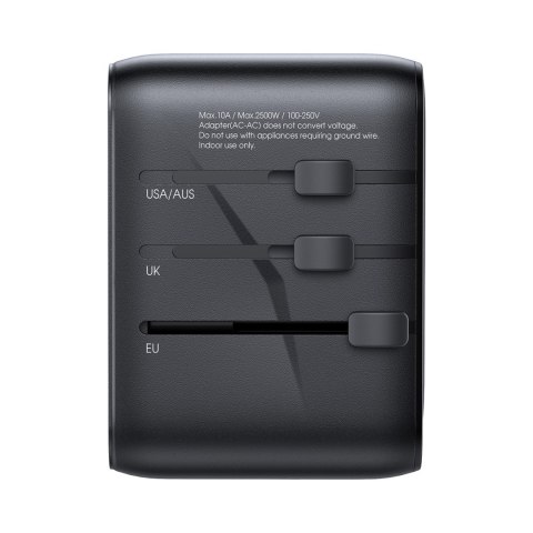 Ładowarka adapter podróżny uniwersalny 17W EU / US / UK / JP / AU / CN - czarny Ładowarka adapter podróżny uniwersalny 17W EU / US / UK / JP / AU / CN - czarny