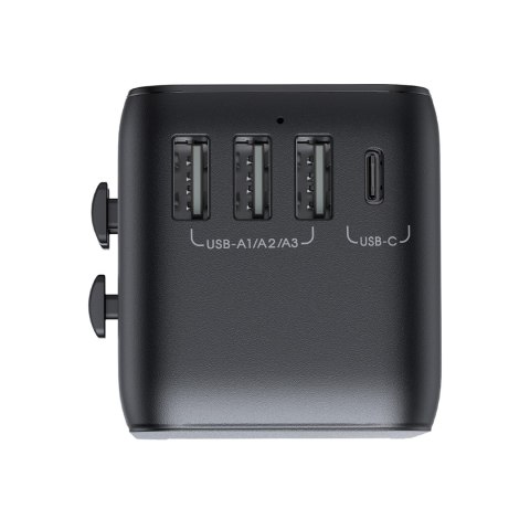 Ładowarka adapter podróżny uniwersalny 17W EU / US / UK / JP / AU / CN - czarny Ładowarka adapter podróżny uniwersalny 17W EU / US / UK / JP / AU / CN - czarny