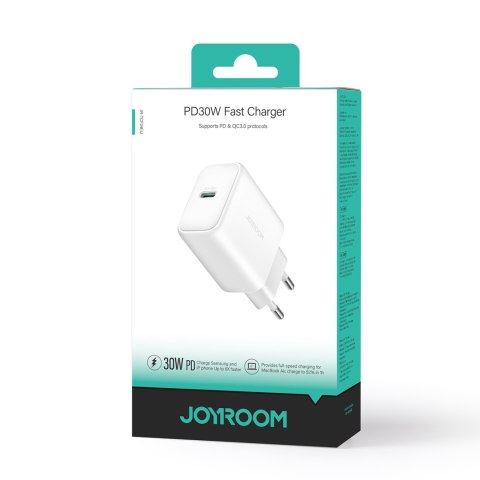 Ładowarka sieciowa USB-C PD 30W QC SFC - biała Ładowarka sieciowa USB-C PD 30W QC SFC - biała