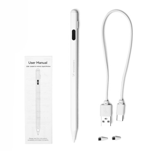 Rysik aktywny Stylus uniwersalny do Android i iOS USB-C - biały Rysik aktywny Stylus uniwersalny do Android i iOS USB-C - biały