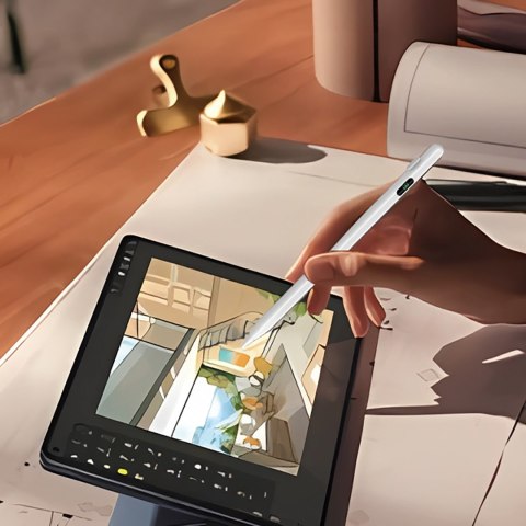 Rysik aktywny Stylus uniwersalny do Android i iOS USB-C - biały Rysik aktywny Stylus uniwersalny do Android i iOS USB-C - biały