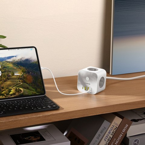7w1 Listwa zasilająca KOSTKA PowerCombo 3x AC / 3x USB-A / 1x USB-C 20W 1.5 m - biała 7w1 Listwa zasilająca KOSTKA PowerCombo 3x AC / 3x USB-A / 1x USB-C 20W 1.5 m - biała