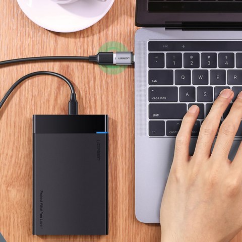 Adapter przejściówka USB-C (męski) - USB-A 3.0 (żeński) ze smyczą - szary Adapter przejściówka USB-C (męski) - USB-A 3.0 (żeński) ze smyczą - szary