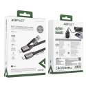 Kabel przewód USB-C - USB-A / USB-C 480Mb/s 3A 0.2m - czarny