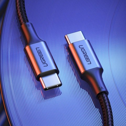 Kabel przewód w opocie USB-C - USB-C PD QC FCP 100W 5A 480Mb/s 1.5m - szary Kabel przewód w opocie USB-C - USB-C PD QC FCP 100W 5A 480Mb/s 1.5m - szary