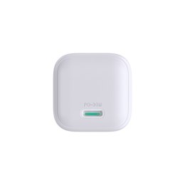 Ładowarka sieciowa Mini 30W GaN USB-C - biała
