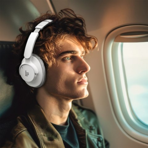Słuchawki bezprzewodowe Sounfii Q20 ANC nauszne Bluetooth 5.3 - białe Słuchawki bezprzewodowe Sounfii Q20 ANC nauszne Bluetooth 5.3 - białe