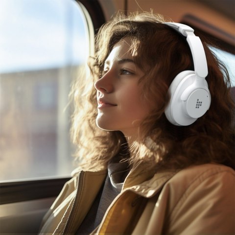 Słuchawki bezprzewodowe Sounfii Q20 ANC nauszne Bluetooth 5.3 - białe Słuchawki bezprzewodowe Sounfii Q20 ANC nauszne Bluetooth 5.3 - białe