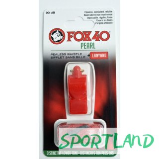 Gwizdek FOX 40 Pearl + sznurek 9703-0108 czerwony N/A