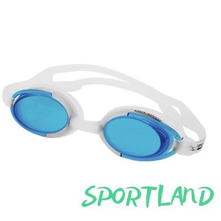Okulary pływackie Aqua-Speed Malibu biało-niebieskie N/A