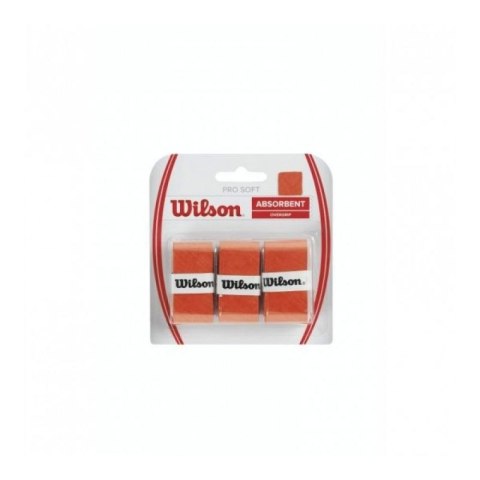 Owijki Wilson Pro Soft Overgrip 3szt WRZ4040OR N/A
