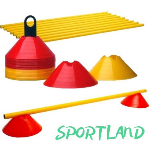 Zestaw wysepki z tyczkami Yakimasport 100073 N/A Zestaw wysepki z tyczkami Yakimasport 100073 N/A