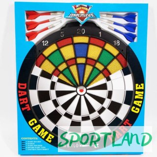 Tarcza Dart plastikowa 40 cm + 6 rzutek BT26903/EBO01316 N/A