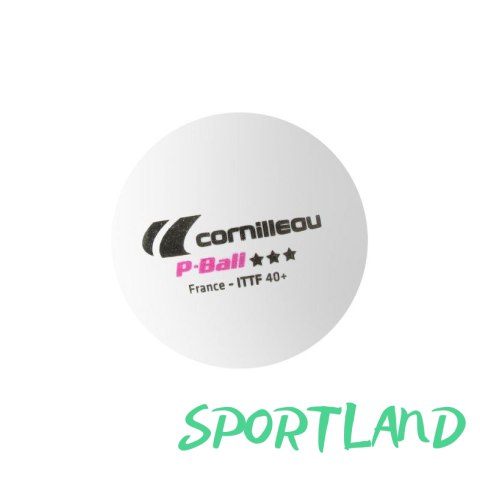 Piłeczki do tenisa stołowego Cornilleau P-BALL ITTF białe 3 szt. N/A Piłeczki do tenisa stołowego Cornilleau P-BALL ITTF białe 3 szt. N/A