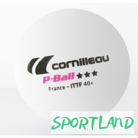 Piłeczki do tenisa stołowego Cornilleau P-BALL ITTF białe 3 szt. N/A Piłeczki do tenisa stołowego Cornilleau P-BALL ITTF białe 3 szt. N/A