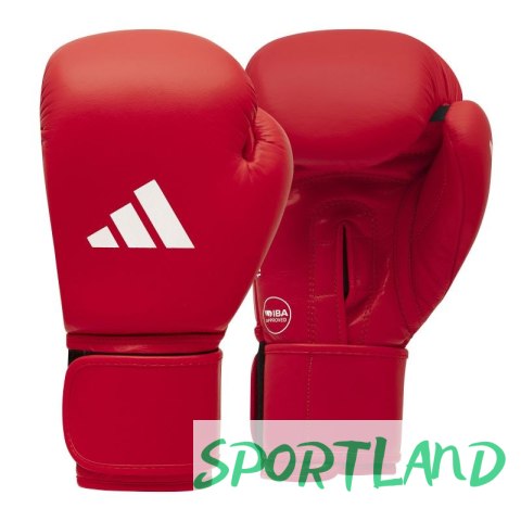 Rękawice bokserskie turniejowe adidas z atestem IBA czerwone 12 oz Rękawice bokserskie turniejowe adidas z atestem IBA czerwone 12 oz