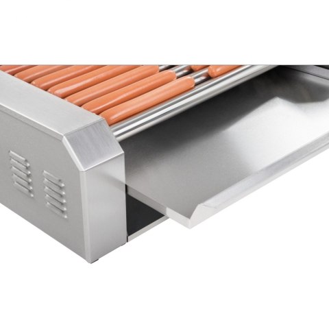 Grill rolkowy z pokrywą roller grill podgrzewacz do parówek 11 rolek Grill rolkowy z pokrywą roller grill podgrzewacz do parówek 11 rolek