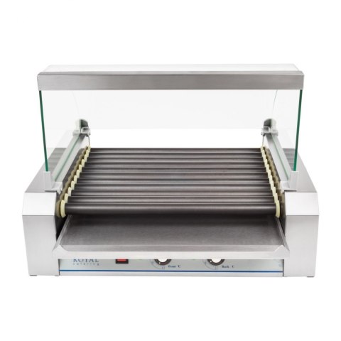 Grill rolkowy z szybą Roller grill z rolkami z teflonu 11T Grill rolkowy z szybą Roller grill z rolkami z teflonu 11T