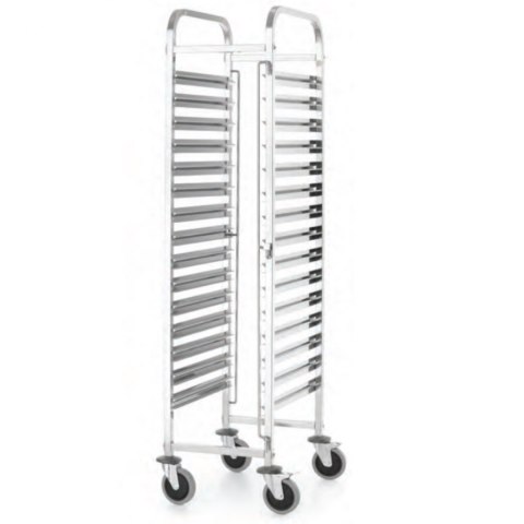 Wózek transportowy do przewozu pojemników gastronomicznych 15x GN1/1 Kitchen Line - Hendi 813270 Wózek transportowy do przewozu pojemników gastronomicznych 15x GN1/1 Kitchen Line - Hendi 813270