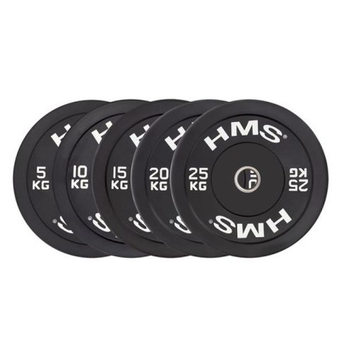 Talerz olimpijski HMS BLACK BUMPER 25 kg BBR25 N/A Talerz olimpijski HMS BLACK BUMPER 25 kg BBR25 N/A