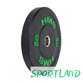 Talerz olimpijski HMS BUMPER GREEN 10 kg HTBR10 N/A