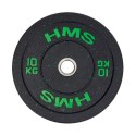 Talerz olimpijski HMS BUMPER GREEN 10 kg HTBR10 N/A