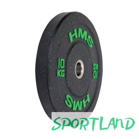 Talerz olimpijski HMS BUMPER GREEN 10 kg HTBR10 N/A Talerz olimpijski HMS BUMPER GREEN 10 kg HTBR10 N/A