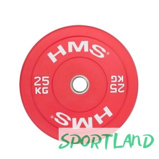 Talerz olimpijski HMS RED BUMPER 25 kg CBR25 N/A