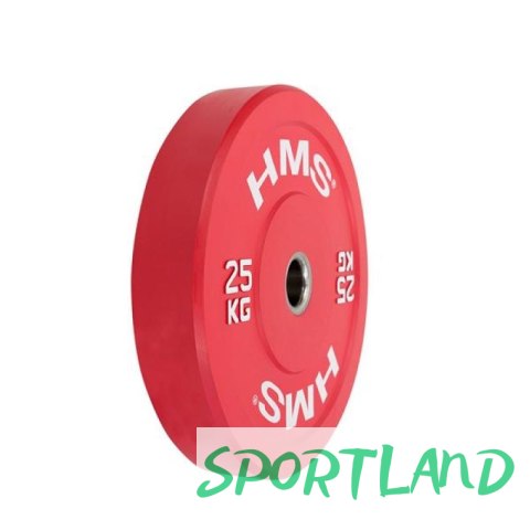 Talerz olimpijski HMS RED BUMPER 25 kg CBR25 N/A Talerz olimpijski HMS RED BUMPER 25 kg CBR25 N/A