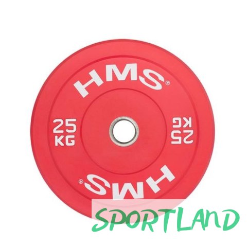 Talerz olimpijski HMS RED BUMPER 25 kg CBR25 N/A Talerz olimpijski HMS RED BUMPER 25 kg CBR25 N/A