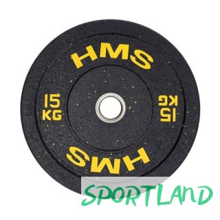 Talerz olimpijski HMS YELLOW BUMPER 15 kg HTBR15 N/A