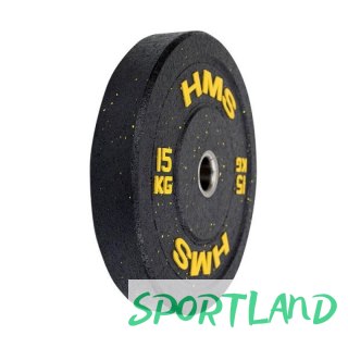 Talerz olimpijski HMS YELLOW BUMPER 15 kg HTBR15 N/A