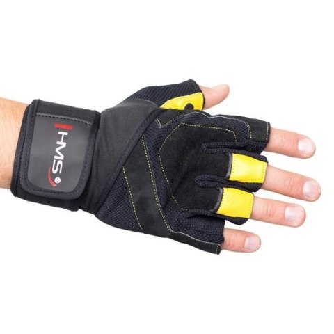 Rękawice na siłownię Black/Yellow HMS RST01 r.L N/A Rękawice na siłownię Black/Yellow HMS RST01 r.L N/A