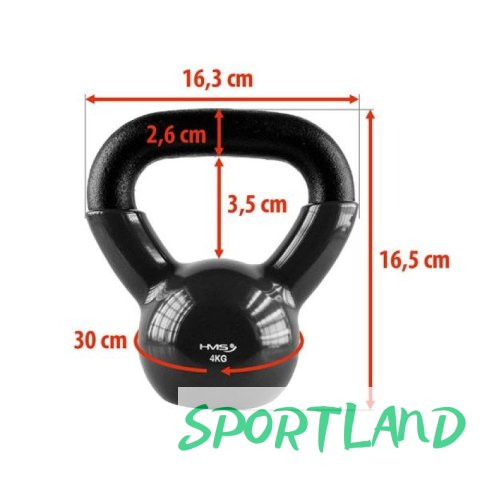 Kettlebell żeliwny Black HMS KNV04 N/A Kettlebell żeliwny Black HMS KNV04 N/A