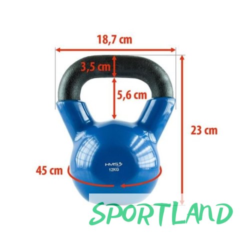 Kettlebell żeliwny Blue HMS KNV12 12kg N/A Kettlebell żeliwny Blue HMS KNV12 12kg N/A