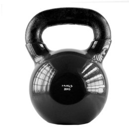Kettlebell żeliwny pokryty winylem HMS black KNV28 N/A