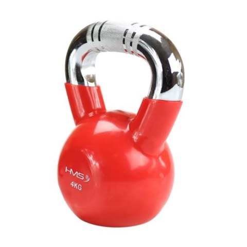 Kettlebell żeliwny uchwyt chrom radełkowany HMS KTC10 RED N/A Kettlebell żeliwny uchwyt chrom radełkowany HMS KTC10 RED N/A
