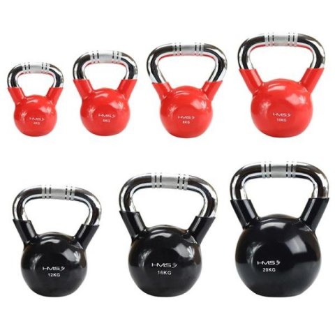 Kettlebell żeliwny uchwyt chrom radełkowany HMS KTC10 RED N/A Kettlebell żeliwny uchwyt chrom radełkowany HMS KTC10 RED N/A